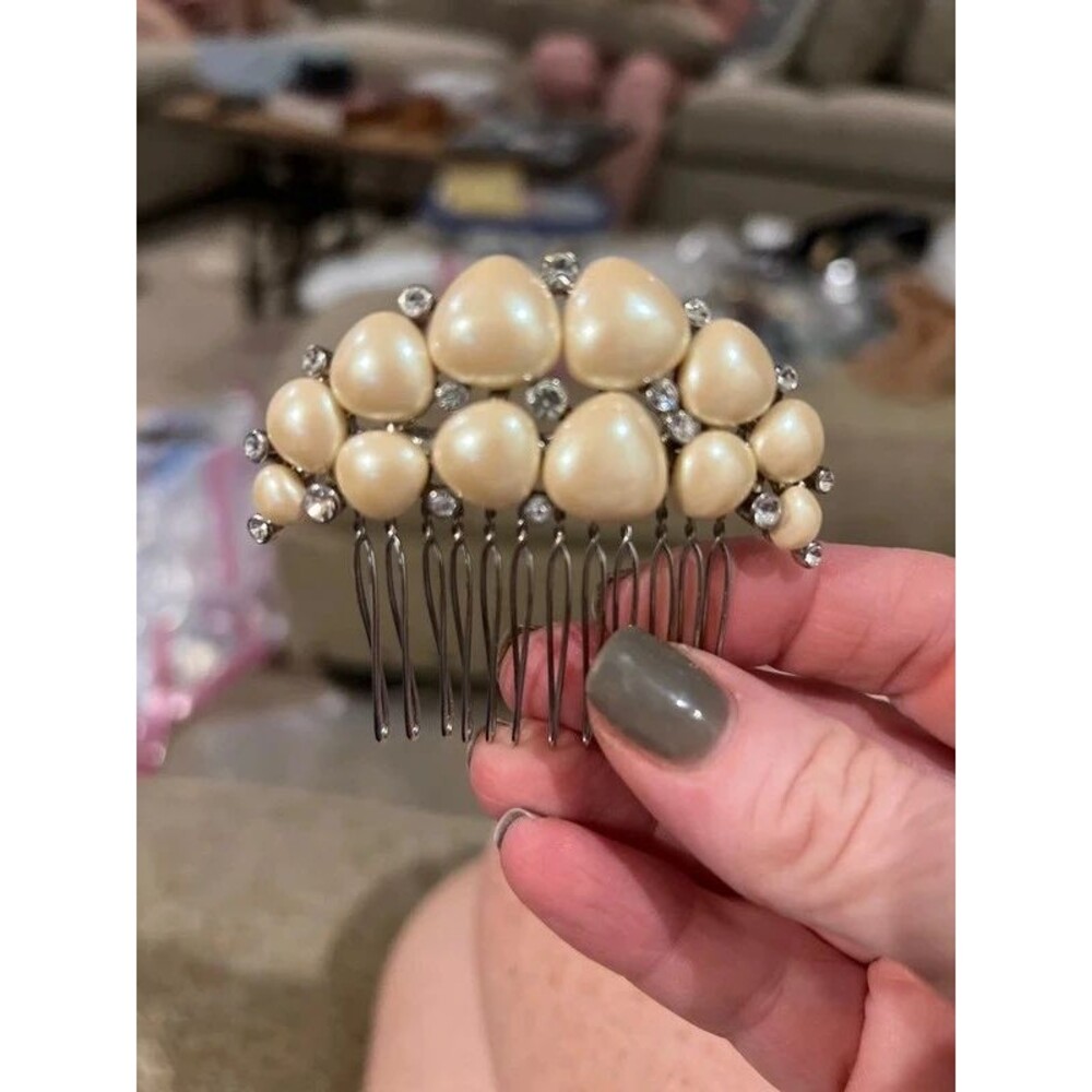Monet pearl hair clip | 0044